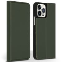 Accezz Étui de téléphone Slim Folio en cuir de qualité supérieure iPhone 13 Pro Max - Vert
