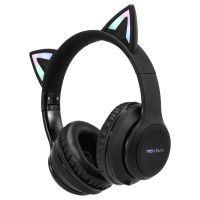 iMoshion Casque Bluetooth LED oreilles de chat pour enfants - Noir