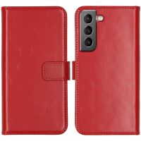 Selencia Étui de téléphone portefeuille en cuir véritable Samsung Galaxy S22 - Rouge