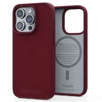 Njorð Collections Coque daim Comfort+ MagSafe iPhone 15 Pro - Red