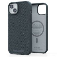 Njorð Collections Coque en tissu MagSafe iPhone 15 Plus - Dark Grey