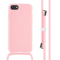 iMoshion ﻿Coque en silicone avec cordon iPhone SE (2022 / 2020) / 8 / 7 - Rose