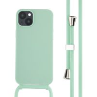 iMoshion ﻿Coque en silicone avec cordon iPhone 14 Plus - Menthe verte