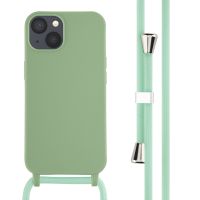 iMoshion ﻿Coque en silicone avec cordon iPhone 13 - Vert
