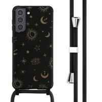 iMoshion Coque design en silicone avec cordon Samsung Galaxy S21 - Sky Black