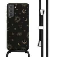 iMoshion Coque design en silicone avec cordon Samsung Galaxy S21 Plus - Sky Black