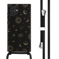iMoshion Coque design en silicone avec cordon Samsung Galaxy S22 Ultra - Sky Black