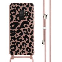 iMoshion Coque design en silicone avec cordon Samsung Galaxy S9 - Animal Pink