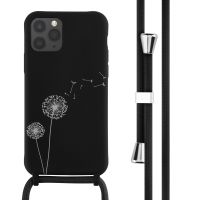 iMoshion Coque design en silicone avec cordon iPhone 11 Pro - Dandelion Black