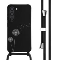 iMoshion Coque design en silicone avec cordon Samsung Galaxy S23 - Dandelion Black