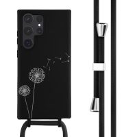 iMoshion Coque design en silicone avec cordon Samsung Galaxy S23 Ultra - Dandelion Black