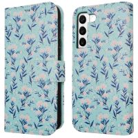 iMoshion ﻿Étui de téléphone portefeuille Design Samsung Galaxy S22 - Blue Flowers