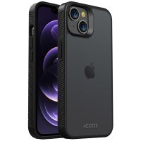 Accezz Coque Givrée Robuste iPhone 14 - Noir