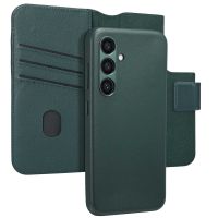 Accezz Étui de téléphone portefeuille en cuir 2-en-1 avec MagSafe Samsung Galaxy S24 - Vert foncé