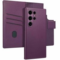 Accezz Étui de téléphone portefeuille en cuir 2-en-1 avec MagSafe Samsung Galaxy S24 Ultra - Violet