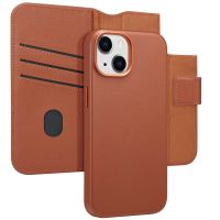 Accezz Étui de téléphone portefeuille en cuir 2-en-1 avec MagSafe iPhone 14 - Brun
