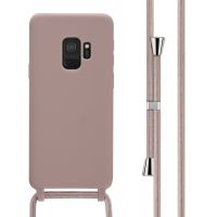 iMoshion Coque en silicone avec cordon Samsung Galaxy S9 - Sand Pink