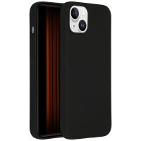 Accezz Coque Liquid Silicone iPhone 15 Plus - Noir