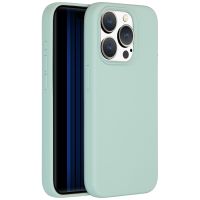 Accezz Coque Liquid Silicone avec MagSafe iPhone 15 Pro - Sky Blue
