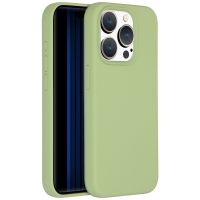 Accezz Coque Liquid Silicone avec MagSafe iPhone 15 Pro - Vert