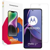 Accezz Protection d'écran en verre trempé Motorola Moto G84 - Transparent