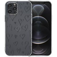 iMoshion Coque Design iPhone 12 (Pro) - Hearts