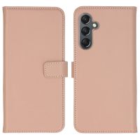 Selencia Étui de téléphone portefeuille en cuir véritable Samsung Galaxy A25 - Dusty Pink