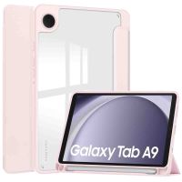 iMoshion Coque tablette rigide Trifold iPad Samsung Galaxy Tab A9 8.7 pouces - Rose