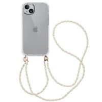 iMoshion Coque avec dragonne + ﻿bracelet - Perles iPhone 15 Plus - Transparent