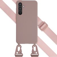 Selencia Coque silicone avec cordon amovible Samsung Galaxy S23 FE - Sand Pink