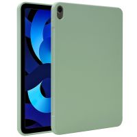 Accezz Coque Liquid Silicone avec porte-stylet iPad Air 5 (2022) / Air 4 (2020) - Vert clair