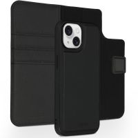 Accezz Premium Leather 2 in 1 Wallet Bookcase l'iPhone 15 - Noir