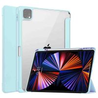 iMoshion Coque tablette rigide Trifold iPad Pro 12.9 (2018 - 2022) - Bleu clair