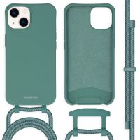 iMoshion Coque de couleur avec cordon amovible iPhone 14 - Vert foncé