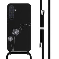 iMoshion Coque design en silicone avec cordon Samsung Galaxy A55 - Dandelion Black
