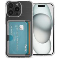 iMoshion Coque silicone avec porte-cartes iPhone 15 - Transparent
