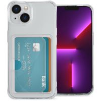 iMoshion Coque silicone avec porte-cartes iPhone 14 - Transparent