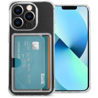 iMoshion Coque silicone avec porte-cartes iPhone 13 Mini - Transparent