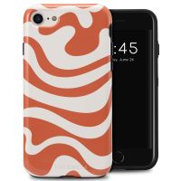 Selencia Coque arrière Vivid iPhone SE (2022 / 2020) / 8 / 7 / 6(s) - Dream Swirl Orange