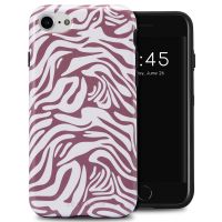 Selencia Coque arrière Vivid iPhone SE (2022 / 2020) / 8 / 7 / 6(s) - Trippy Swirl Dark Rose