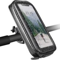 Accezz Support de téléphone vélo iPhone 8 Plus - Universel - Avec étui - Noir