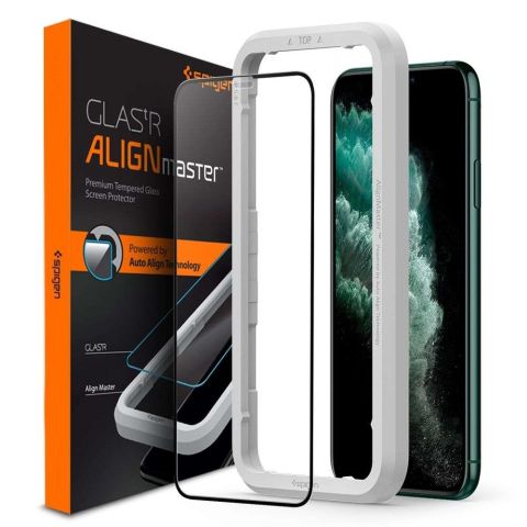 Spigen Protection d'écran en verre trempé AlignMaster Cover iPhone 11 Pro