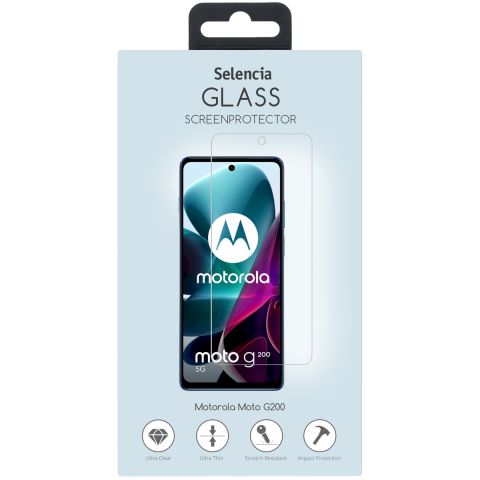 Selencia Protection d'écran en verre trempé Motorola Moto G200