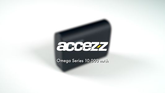 Accezz Omega Series - Powerbank - 10.000 mAh - USB-A & USB-C - Power Delivery - 35 Watt - Noir