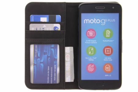 Étui de téléphone Luxe Motorola Moto G5 Plus - Noir