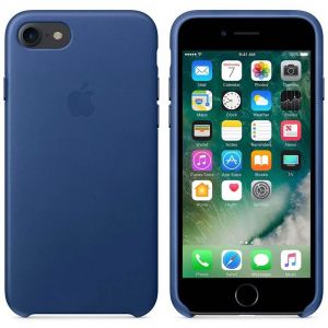 Apple Coque Leather iPhone SE (2022 / 2020) / 8 / 7 - Sapphire