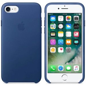 Apple Coque Leather iPhone SE (2022 / 2020) / 8 / 7 - Sapphire