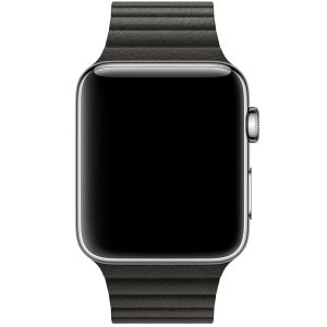 Apple ﻿Leather Loop M Apple Watch Series 1-9 / SE / Ultra (2) - 42/44/45/49 mm - Charcoal Gray