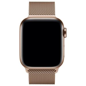 Apple ﻿Bracelet à boucle Milanais Apple Watch Series 1-9 / SE / Ultra (2) - 42/44/45/49 mm - Dorée