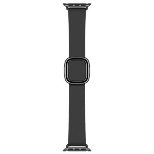 Apple Leather Band Modern Buckle Apple Watch Series 1-9 / SE - 38/40/41 mm - Taille S - Noir